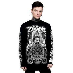 Killstar x Rob Zombie ✦ Magic Long Sleeve Top ✦ Hellbilly Deluxe Graphic NWT